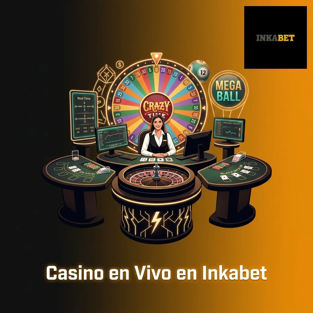 Casino en vivo Inkabet con crupieres en español, mesas de ruleta, blackjack y baccarat por Evolution Gaming y Pragmatic Play