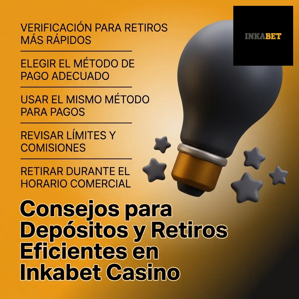 Consejos para depósitos y retiros eficientes en Inkabet Casino con Yape, Plin y transferencias bancarias