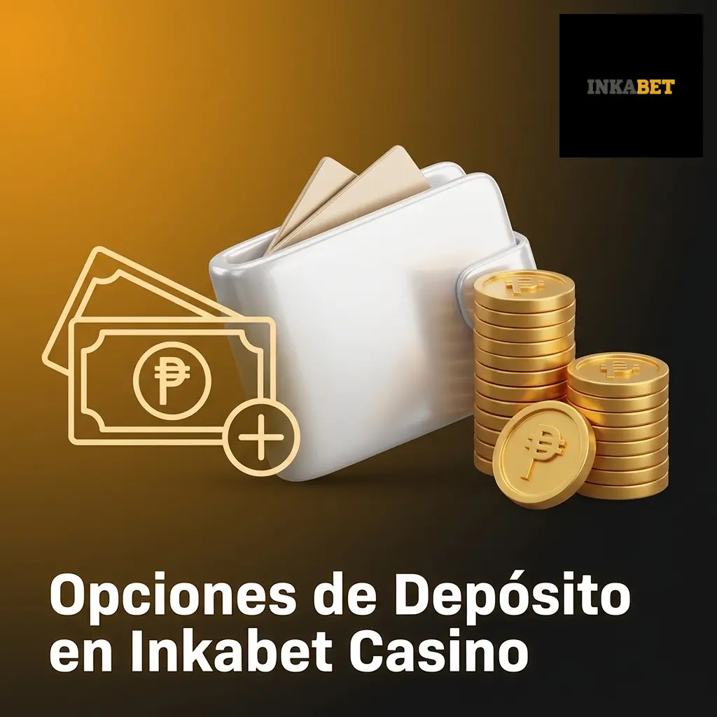 Tabla de opciones de depósito en Inkabet Casino Perú con métodos como Yape, Plin, Visa y BCP sin comisión