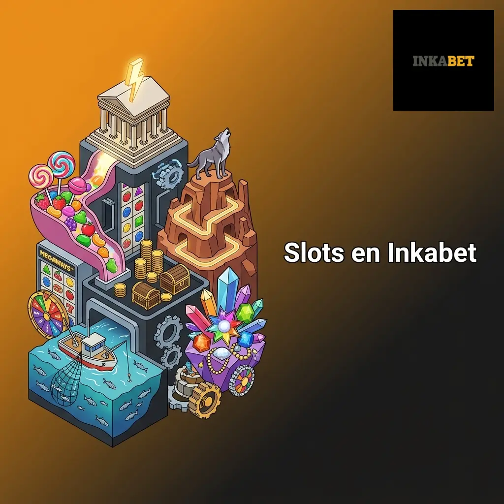 Sección de slots en Inkabet con más de 2000 títulos de Pragmatic Play, Playtech y Habanero para jugadores peruanos